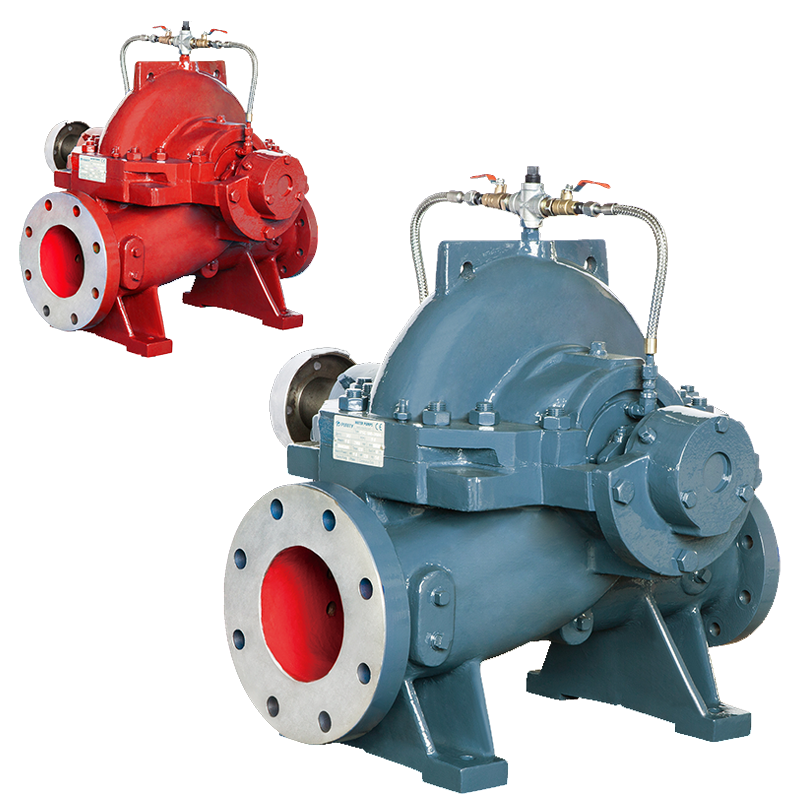 Pompe à boîtier divisé